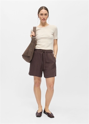 Sanne hw wide shorts Seal Brown Object 